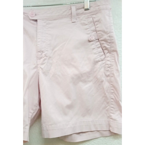 Riders By Lee Women's‎ Shorts Plus Size 16W Pink Cotton Blend 36x7" High Rise - Picture 4 of 5